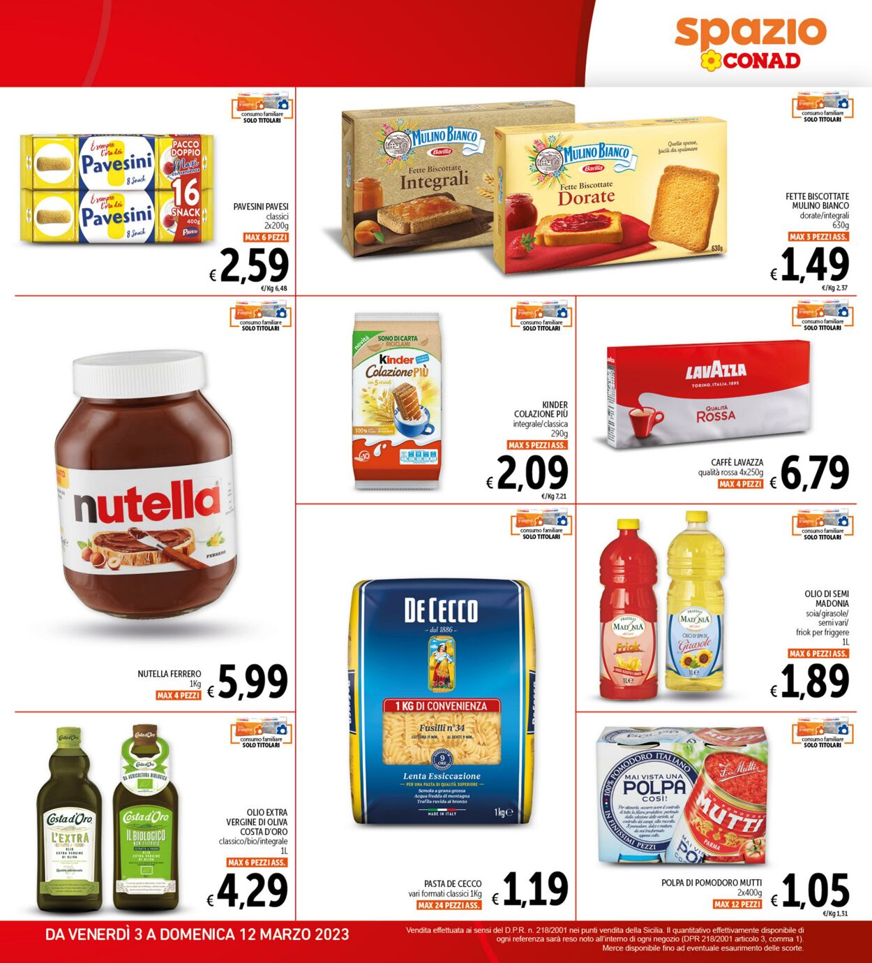 Volantino Conad 03.03.2023 - 12.03.2023