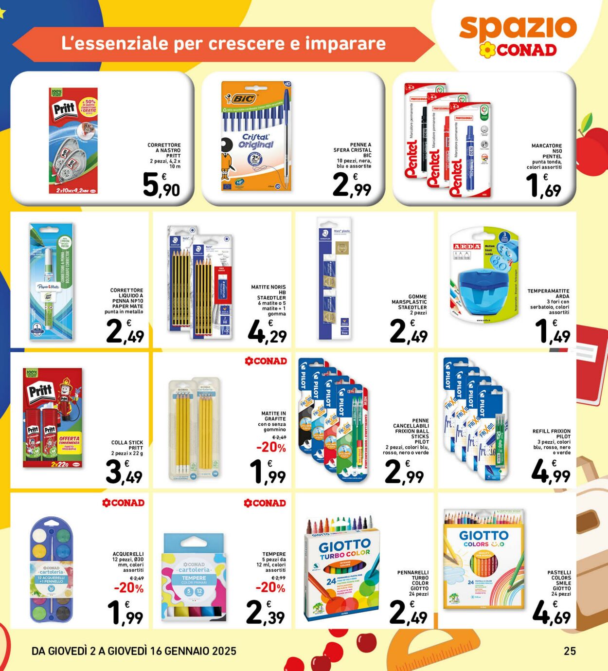 Volantino Conad 02.01.2025 - 16.01.2025