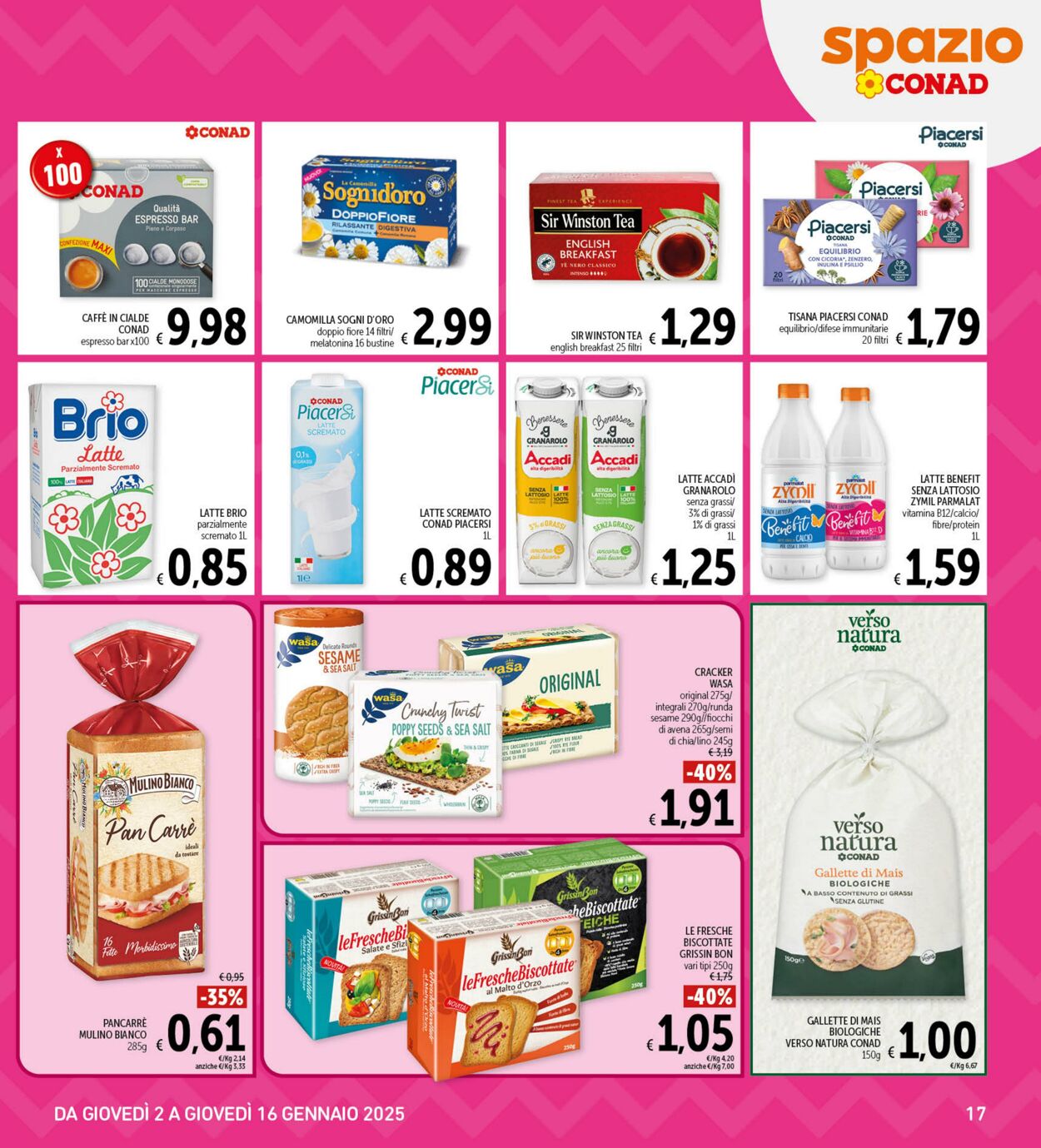 Volantino Conad 02.01.2025 - 16.01.2025