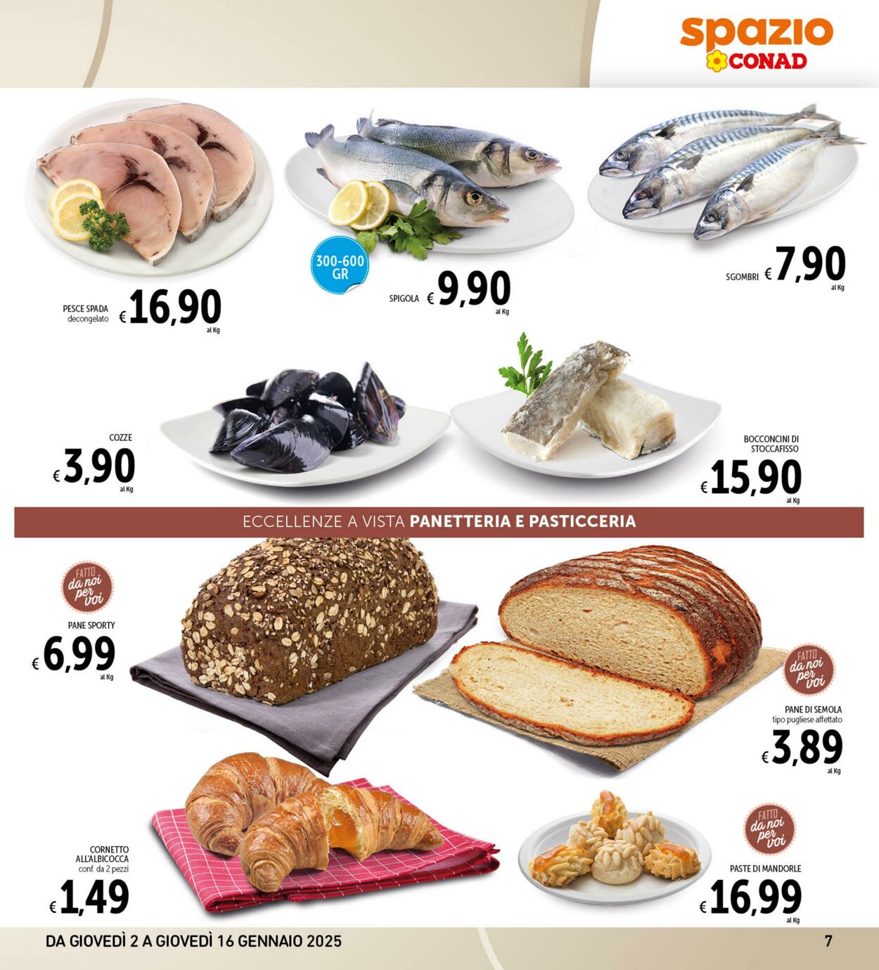 Volantino Conad 02.01.2025 - 16.01.2025