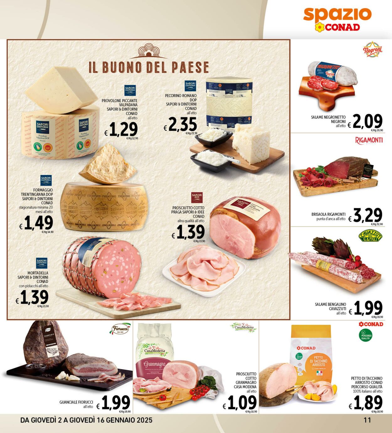 Volantino Conad 02.01.2025 - 16.01.2025