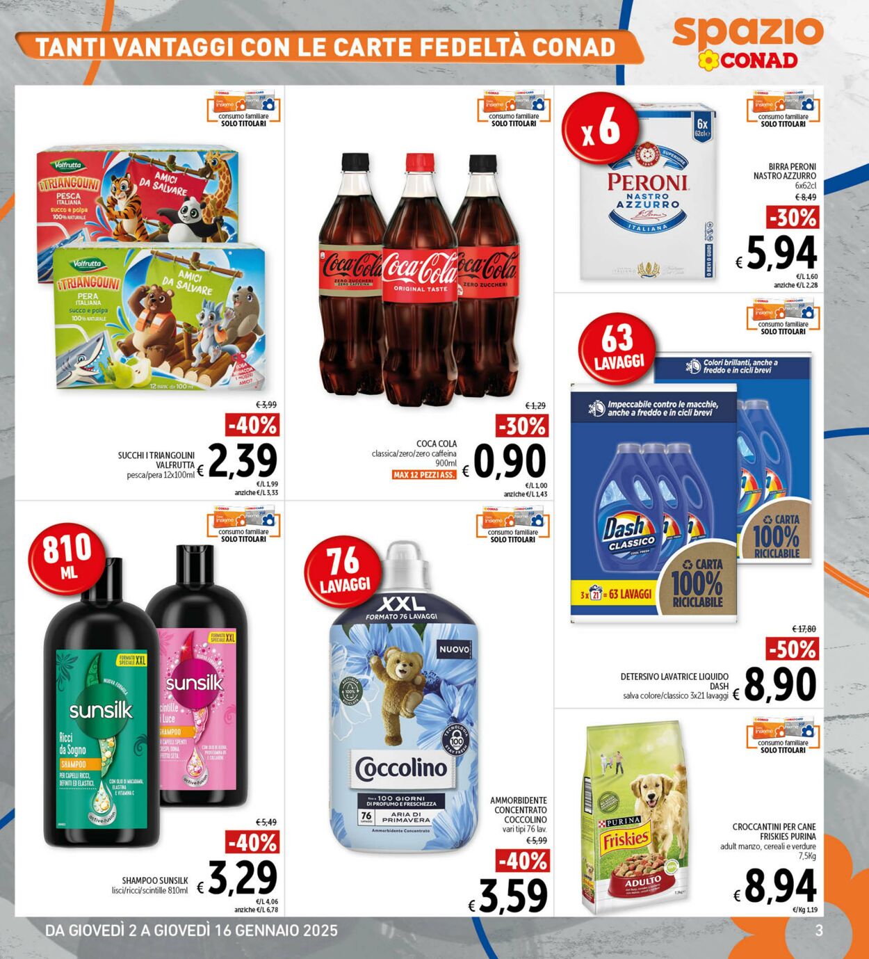 Volantino Conad 02.01.2025 - 16.01.2025