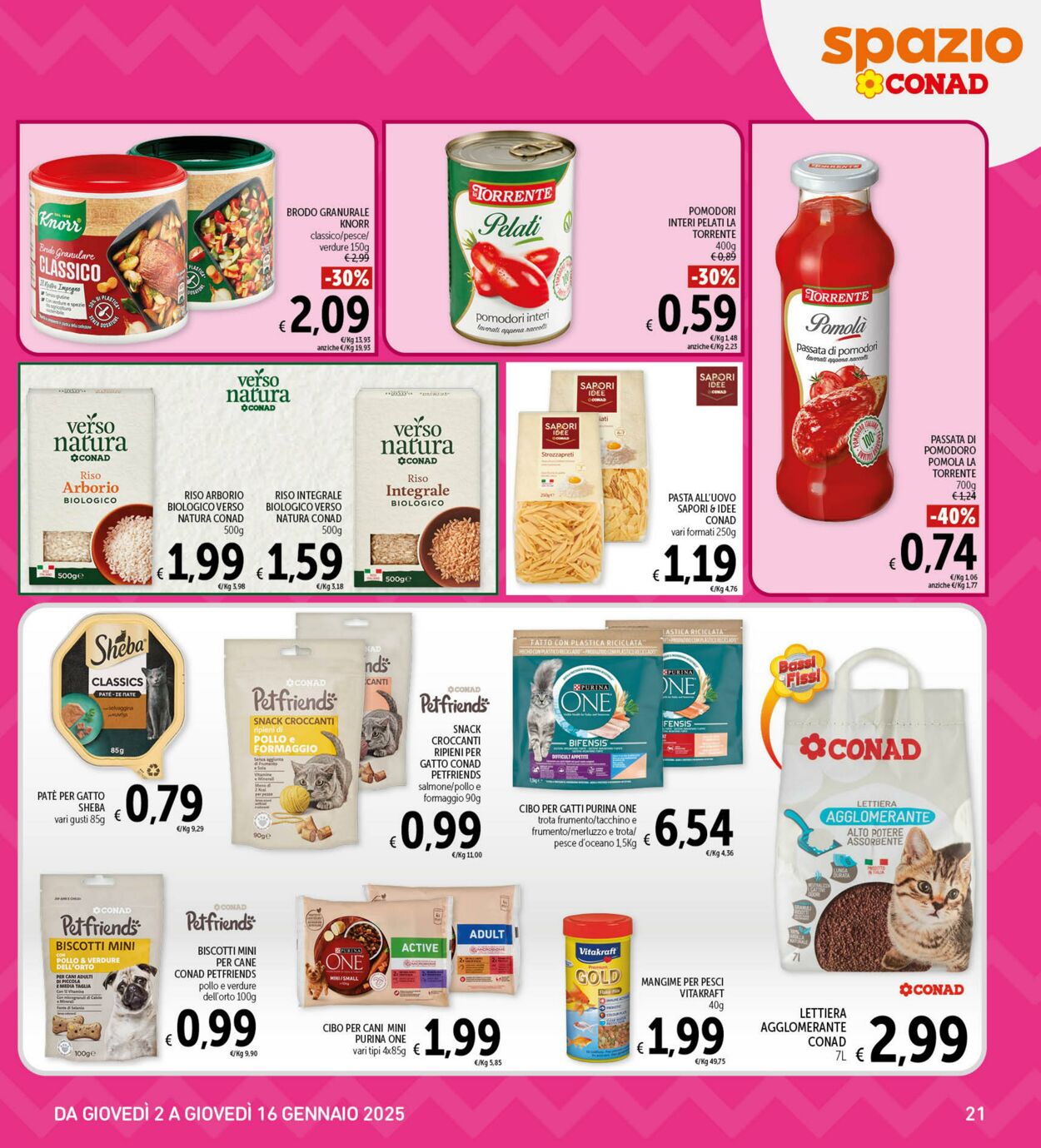 Volantino Conad 02.01.2025 - 16.01.2025