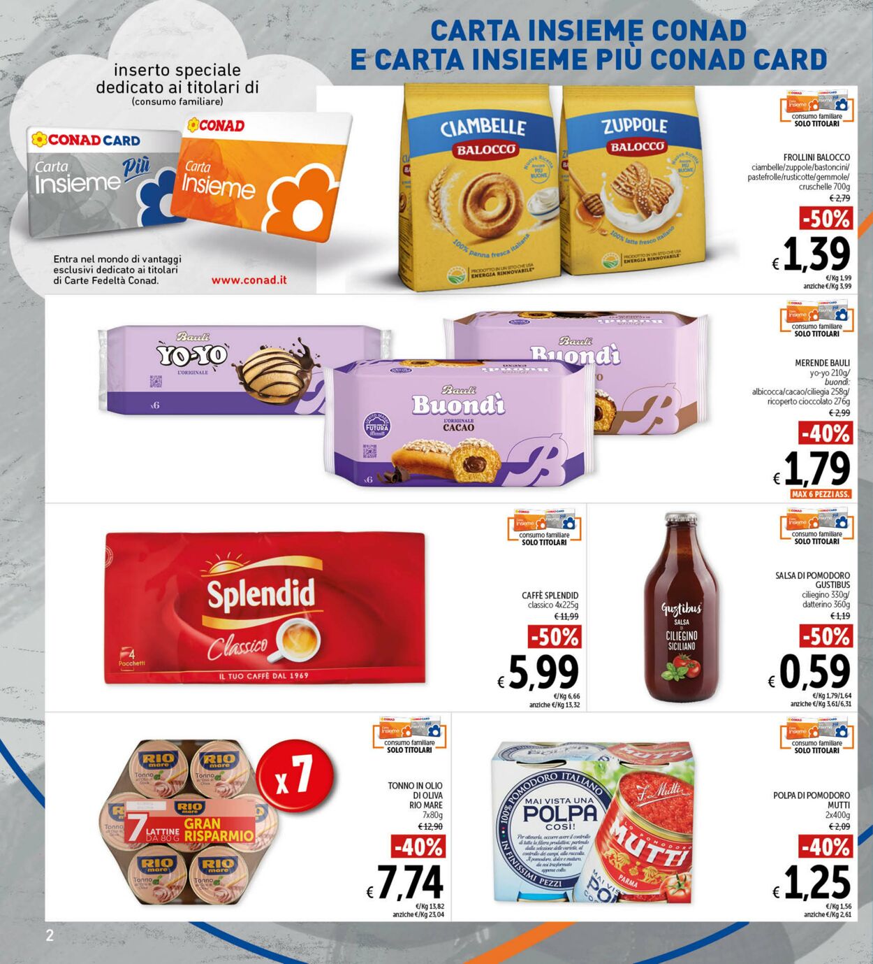 Volantino Conad 02.01.2025 - 16.01.2025