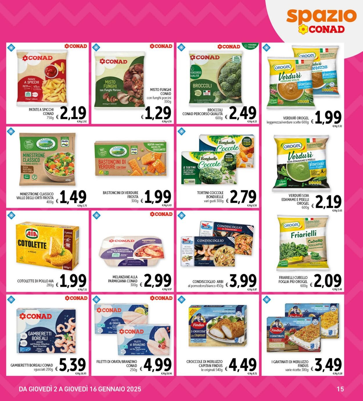 Volantino Conad 02.01.2025 - 16.01.2025