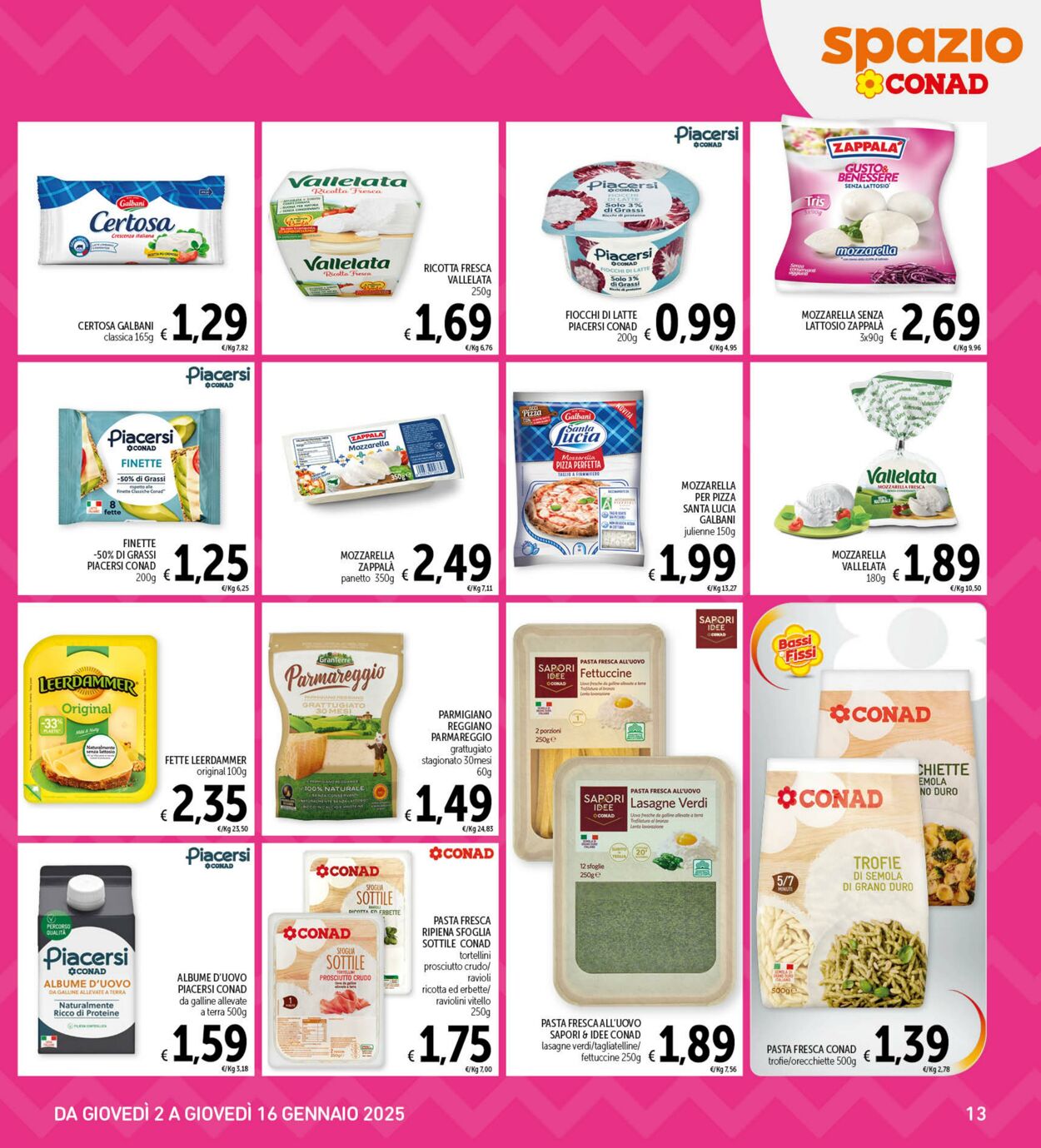 Volantino Conad 02.01.2025 - 16.01.2025