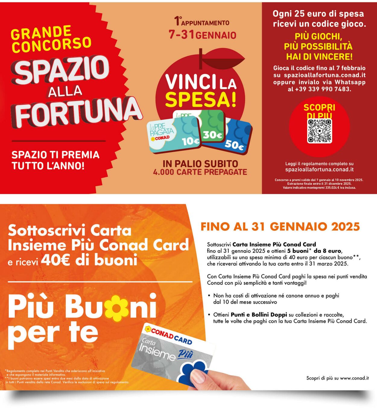 Volantino Conad 02.01.2025 - 16.01.2025