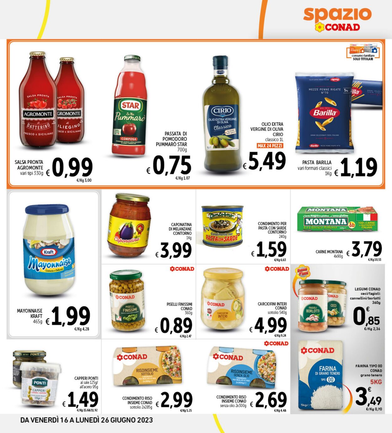 Volantino Conad 16.06.2023 - 26.06.2023