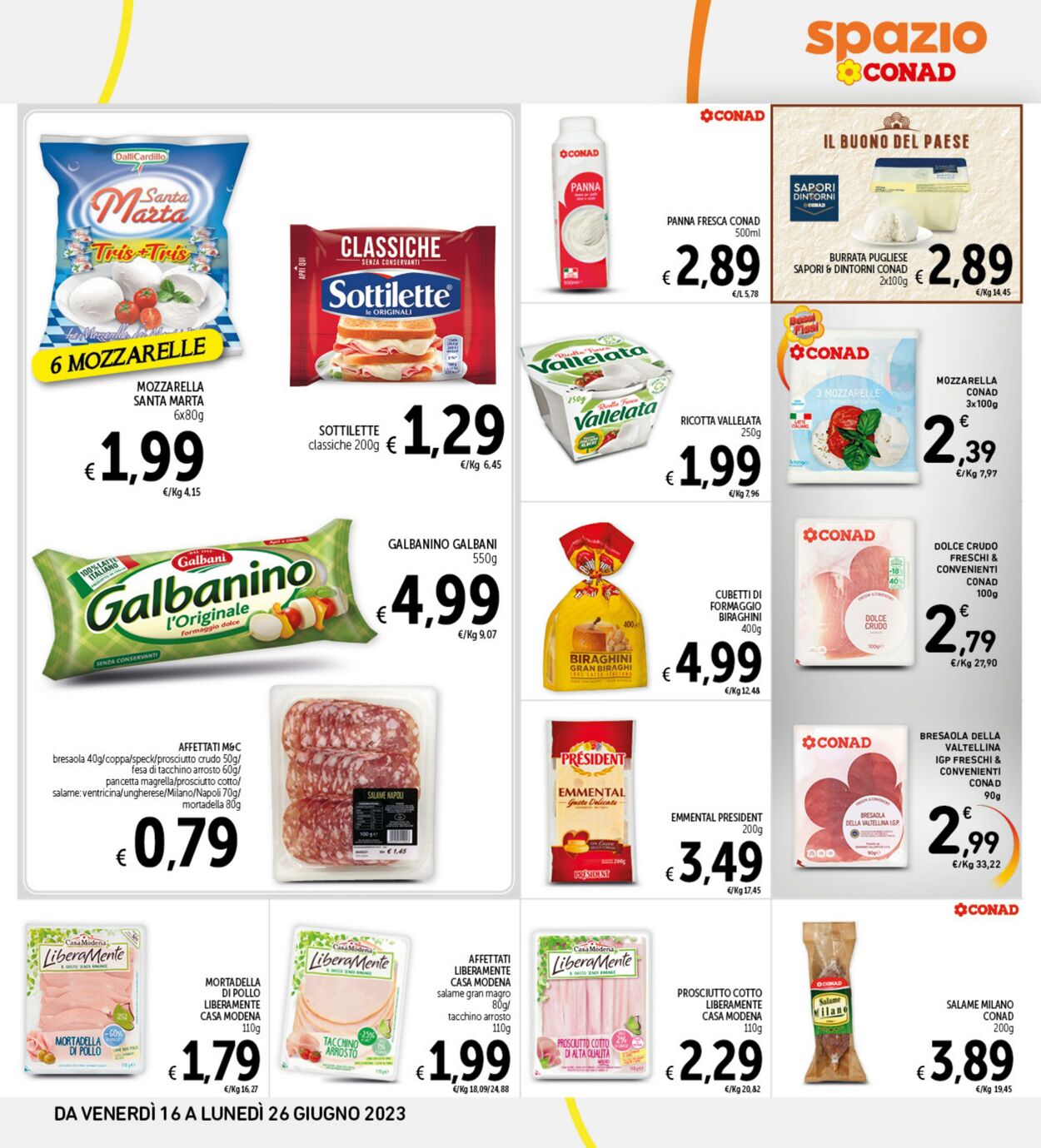 Volantino Conad 16.06.2023 - 26.06.2023