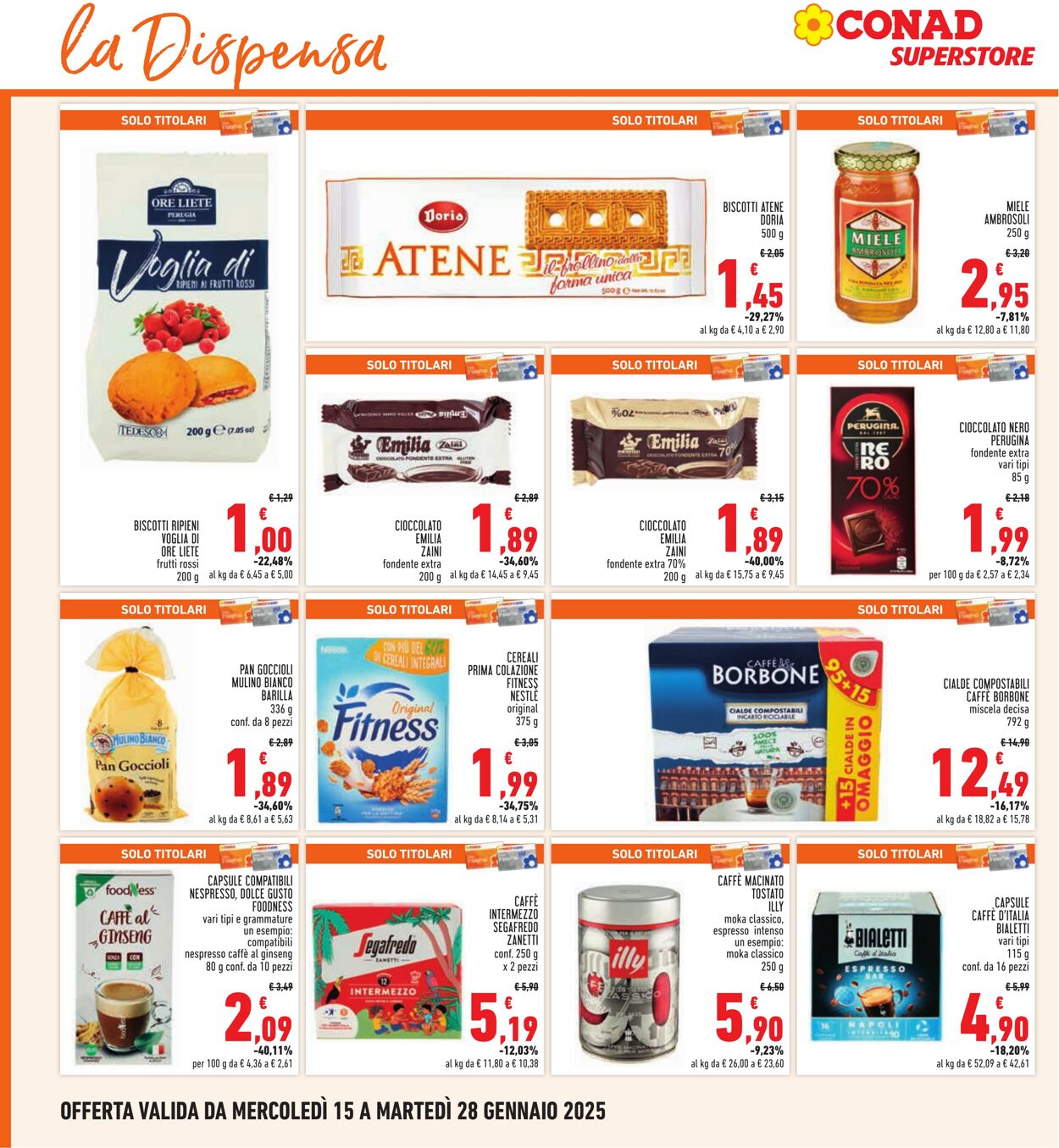 Volantino Conad 15.01.2025 - 28.01.2025