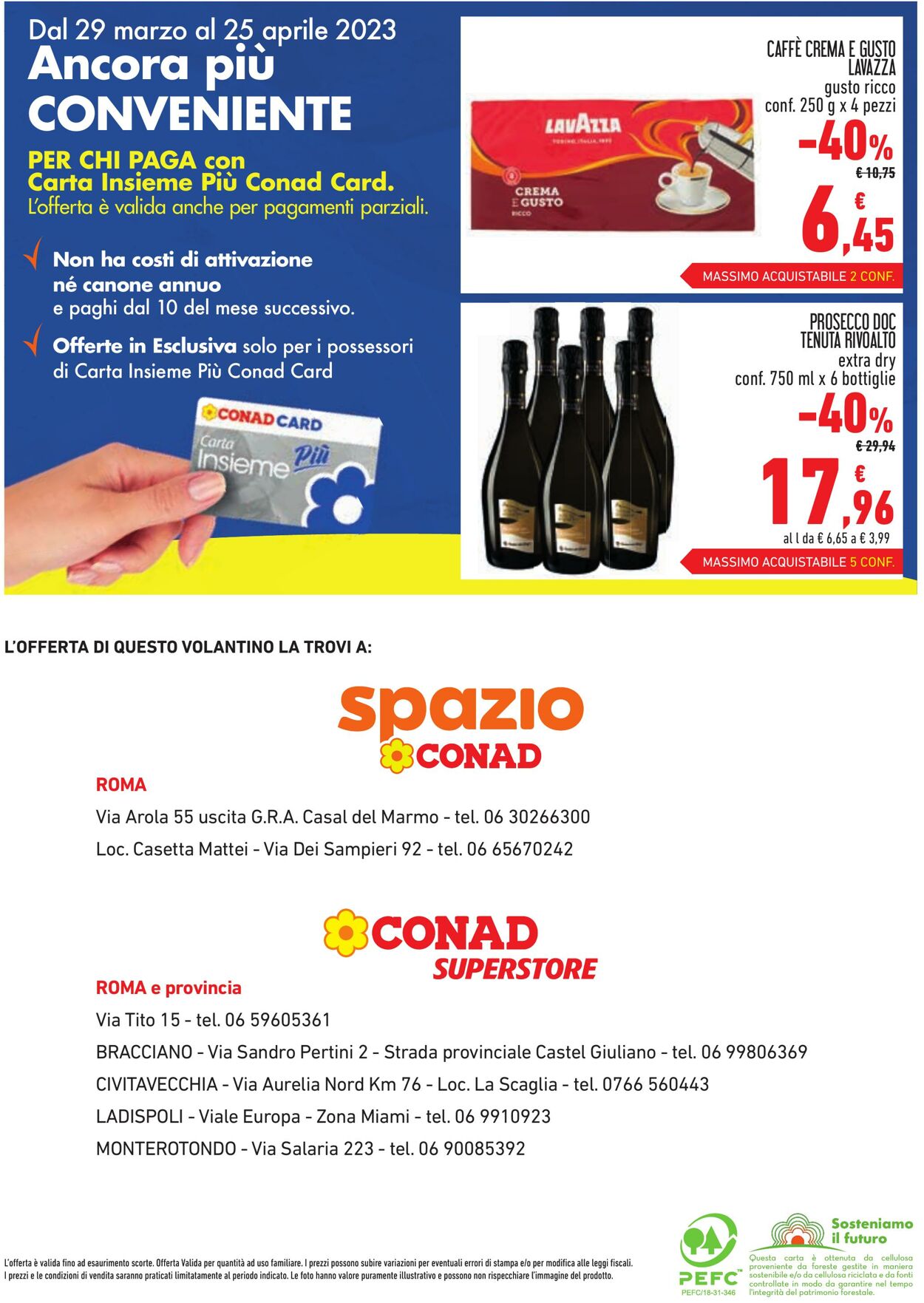 Volantino Conad 29.03.2023 - 25.04.2023