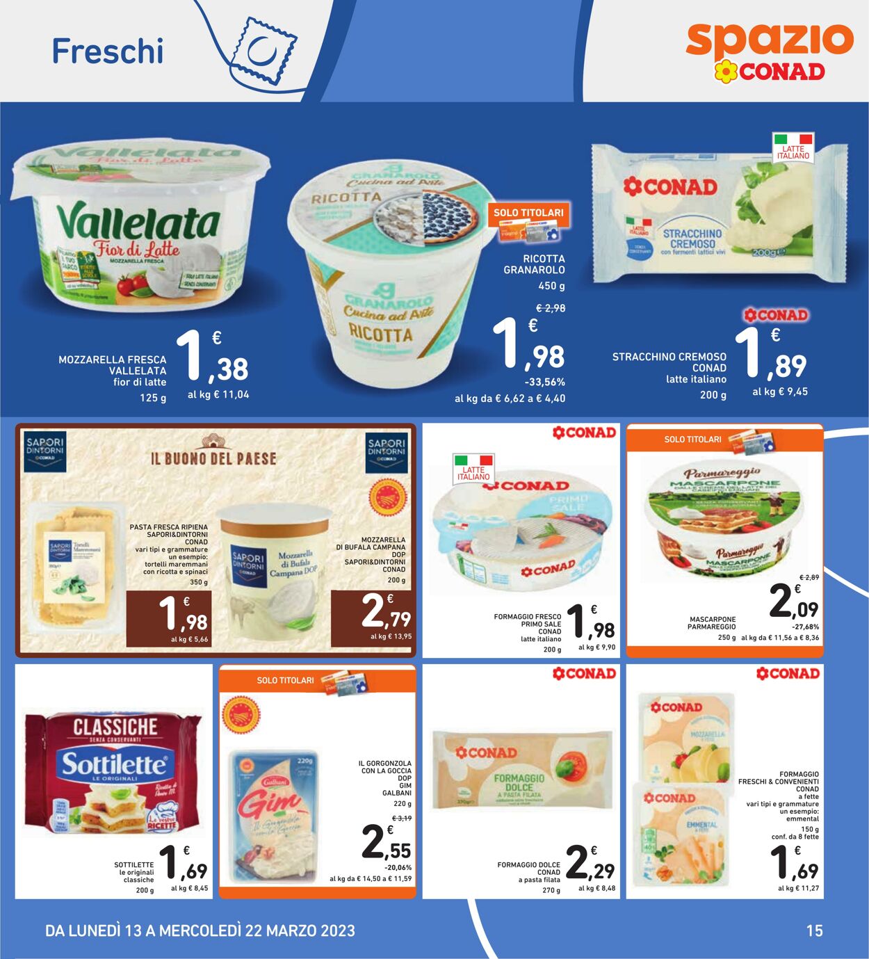 Volantino Conad 13.03.2023 - 22.03.2023