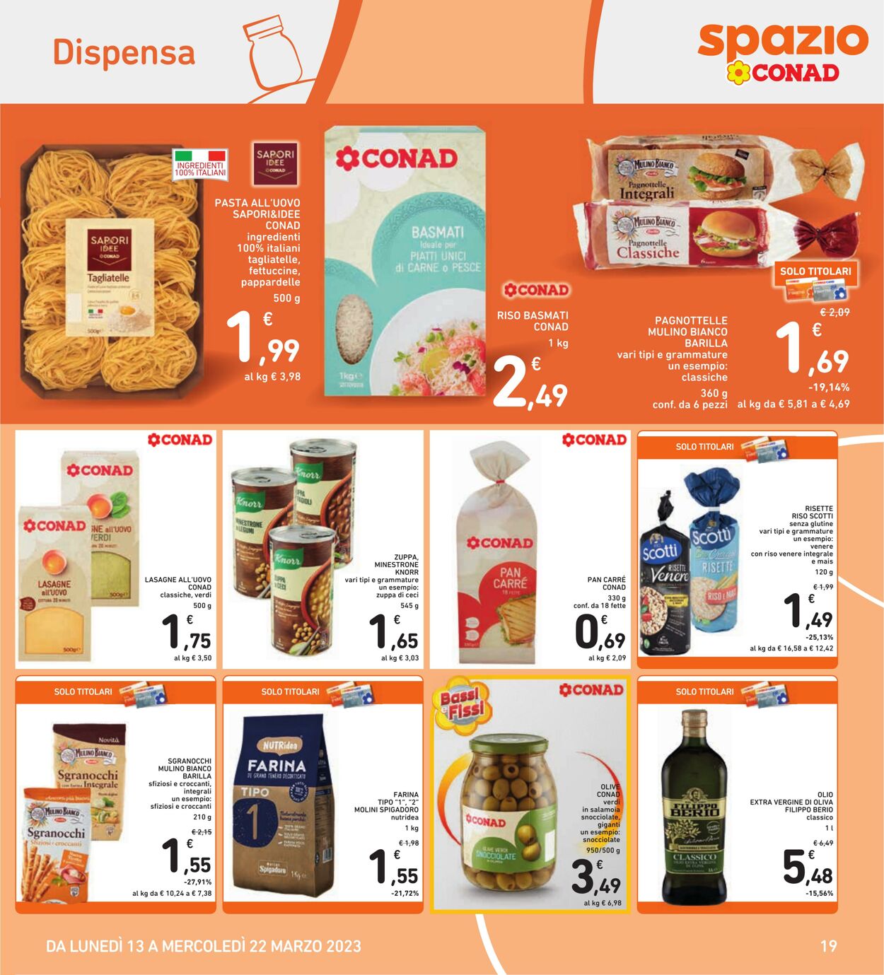 Volantino Conad 13.03.2023 - 22.03.2023