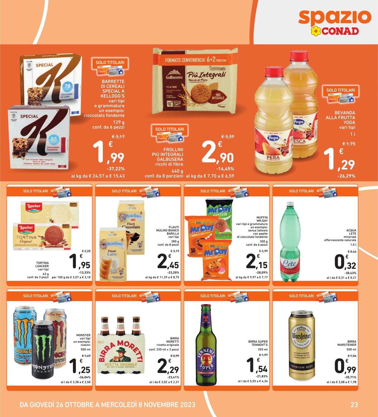 Volantino Conad 26.10.2023 - 08.11.2023