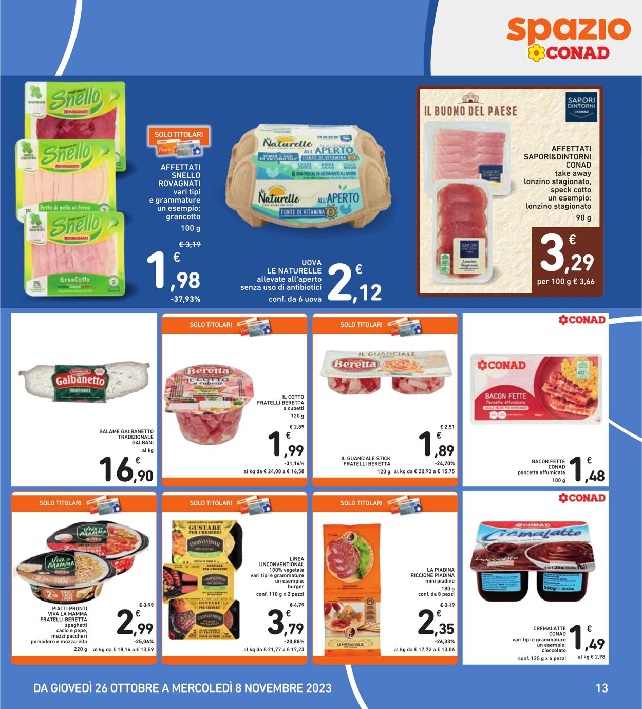 Volantino Conad 26.10.2023 - 08.11.2023