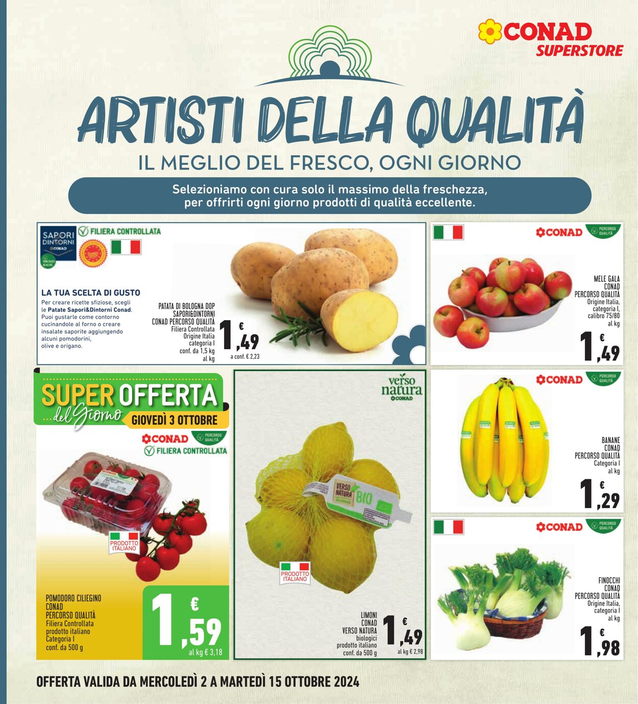 Volantino Conad 02.10.2024 - 15.10.2024