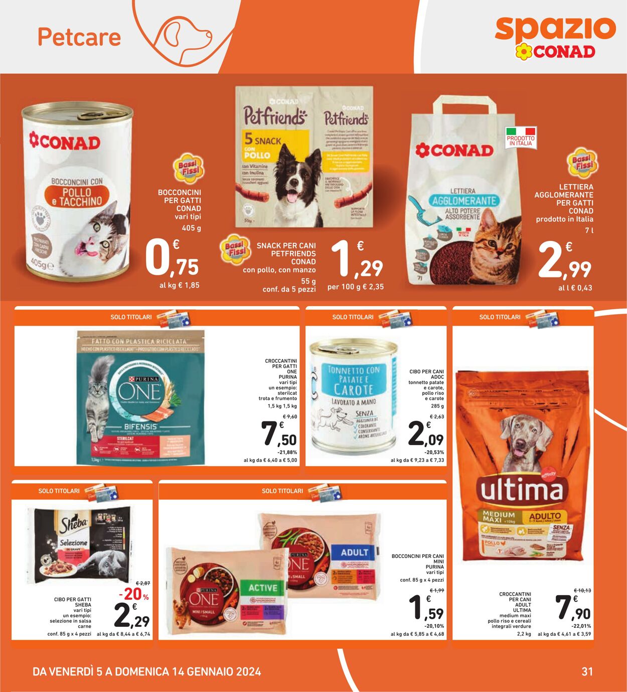 Volantino Conad 05.01.2024 - 14.01.2024