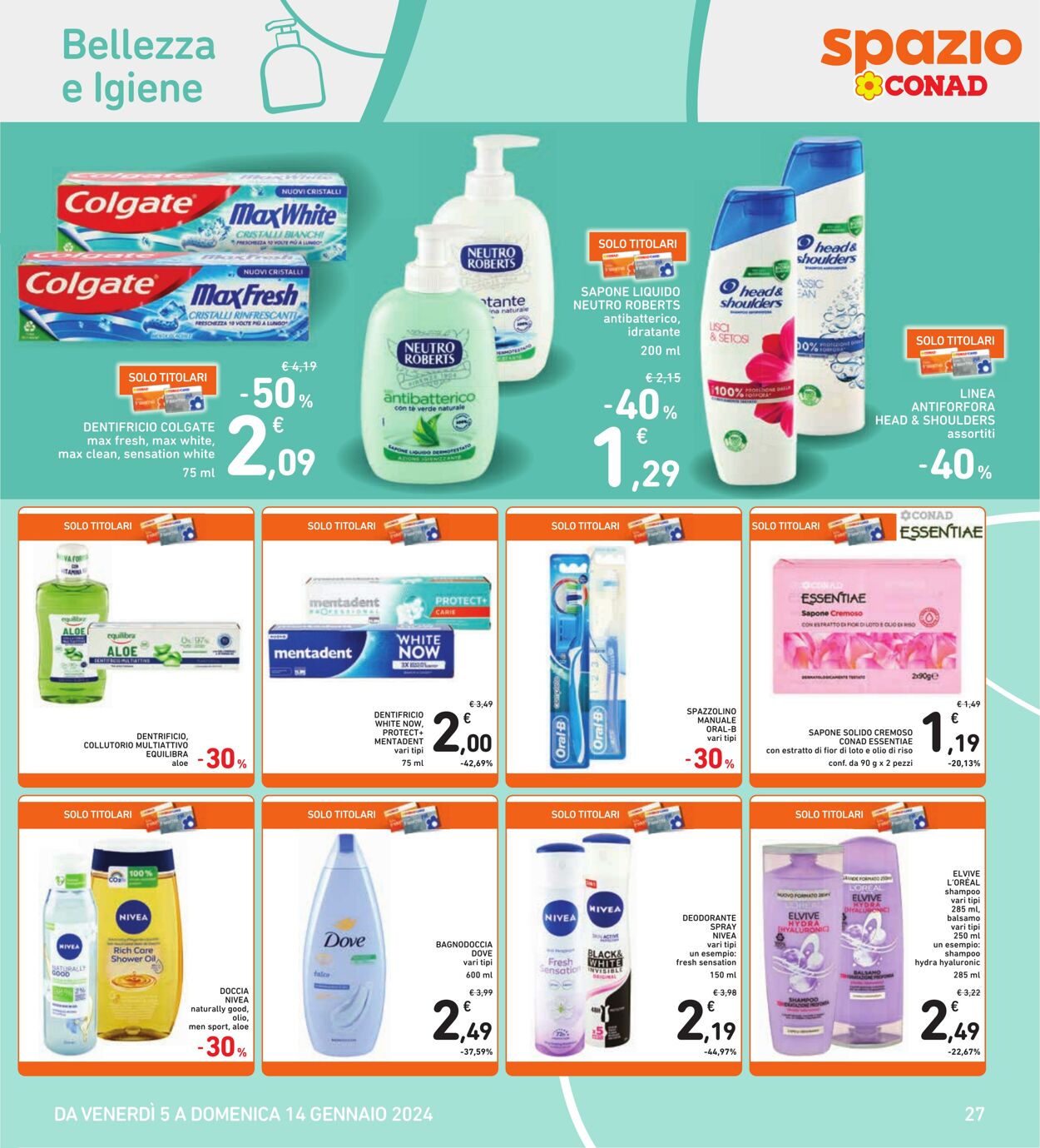 Volantino Conad 05.01.2024 - 14.01.2024