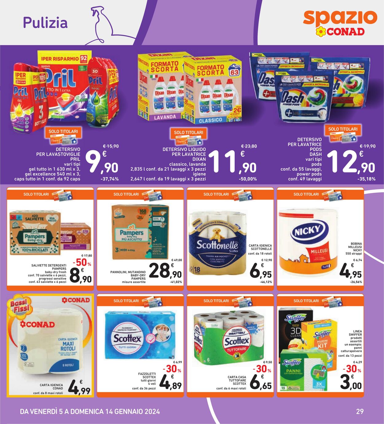 Volantino Conad 05.01.2024 - 14.01.2024