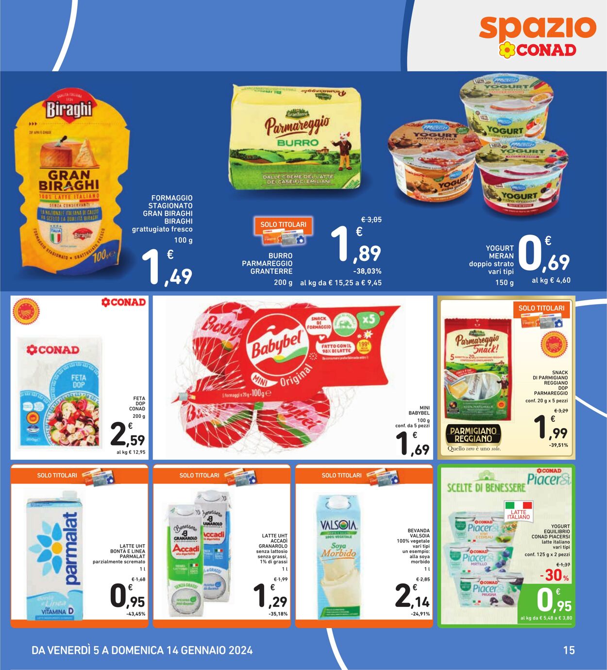 Volantino Conad 05.01.2024 - 14.01.2024