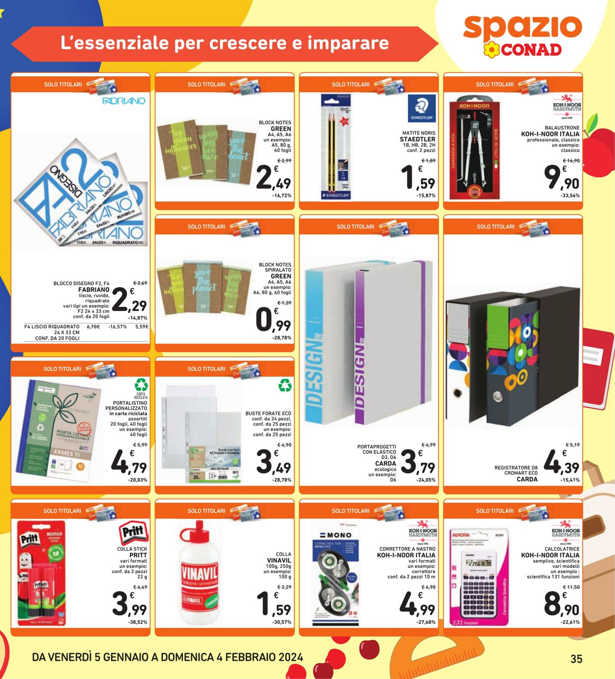 Volantino Conad 05.01.2024 - 14.01.2024