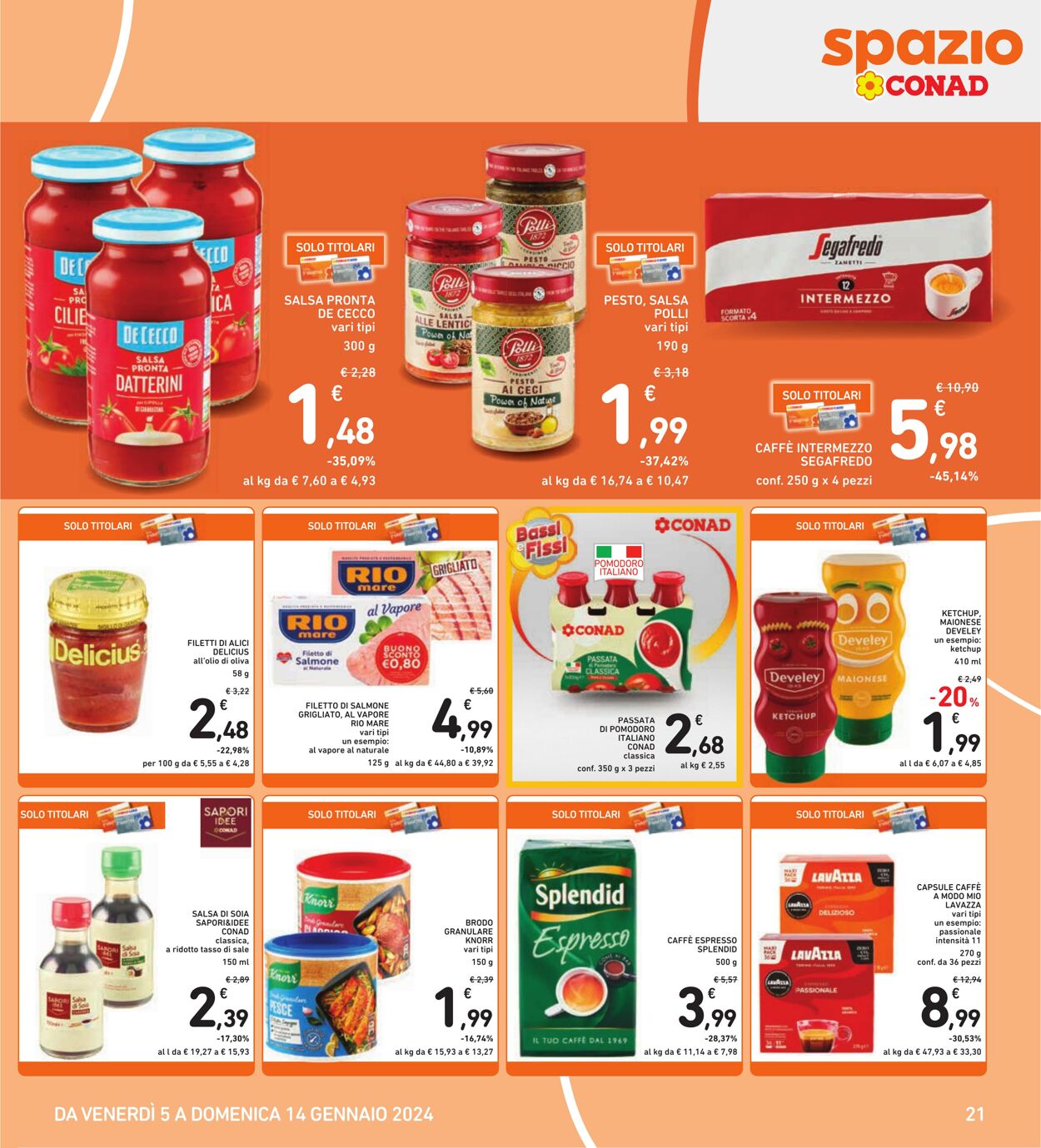 Volantino Conad 05.01.2024 - 14.01.2024