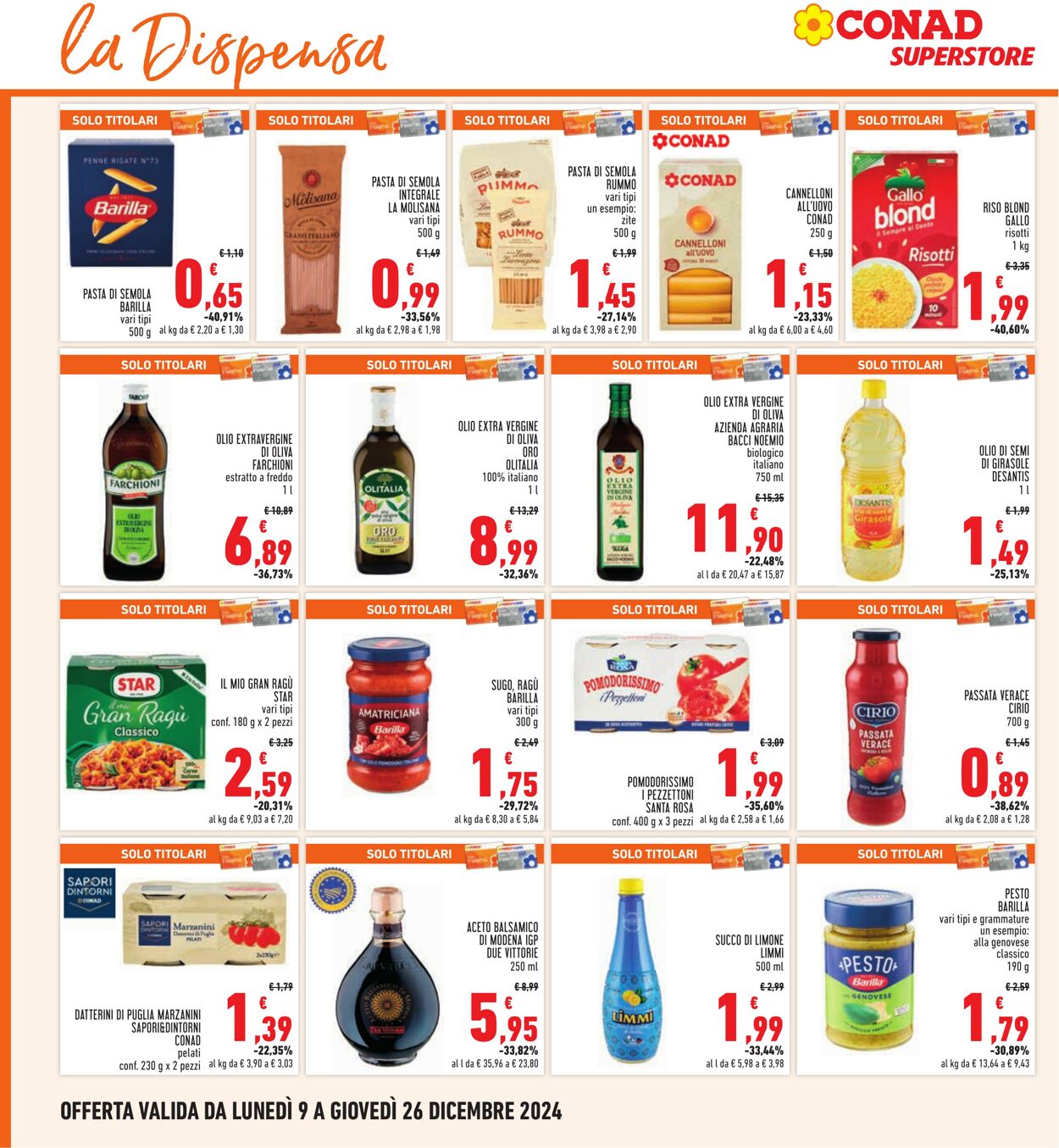 Volantino Conad 09.11.2024 - 26.12.2024