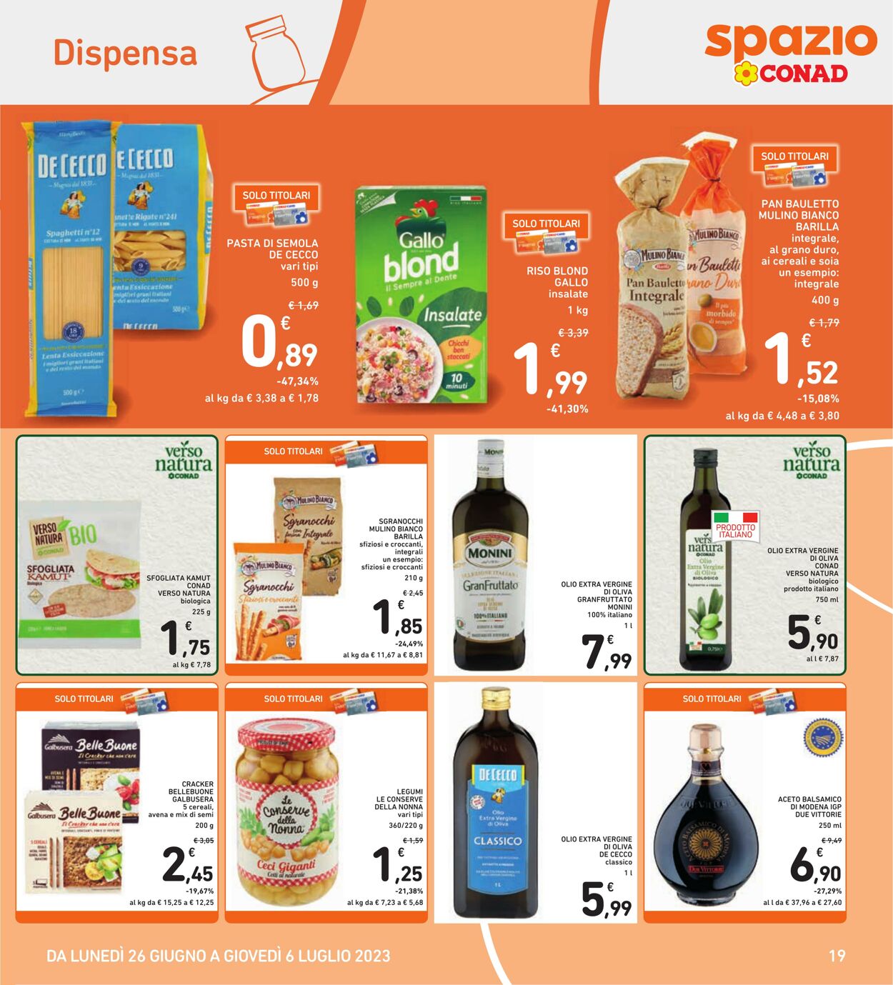 Volantino Conad 26.06.2023 - 06.07.2023