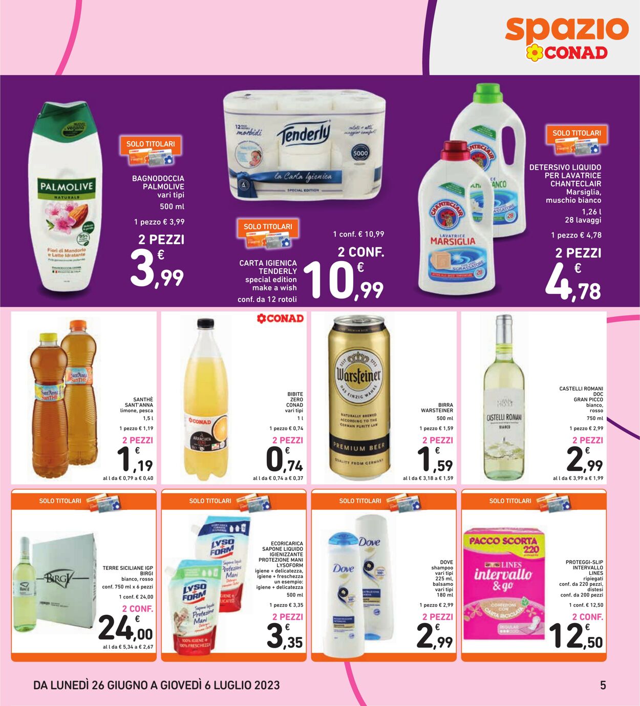 Volantino Conad 26.06.2023 - 06.07.2023