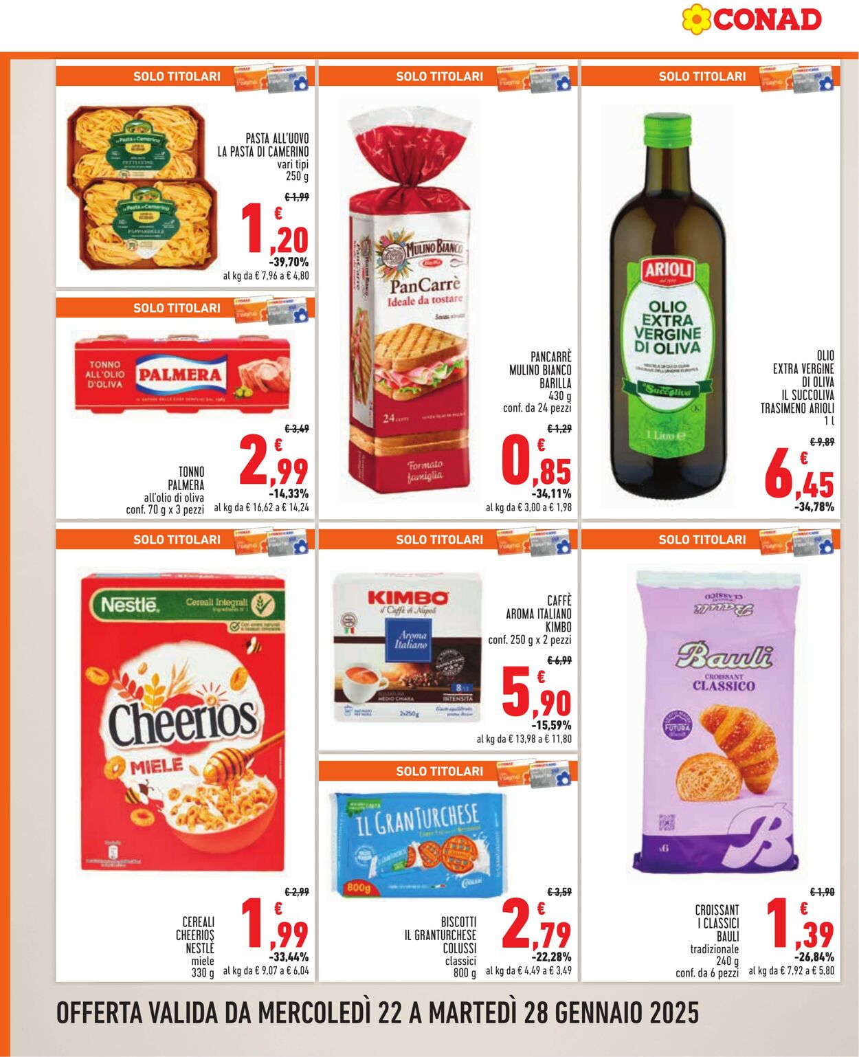 Volantino Conad 22.01.2025 - 28.01.2025