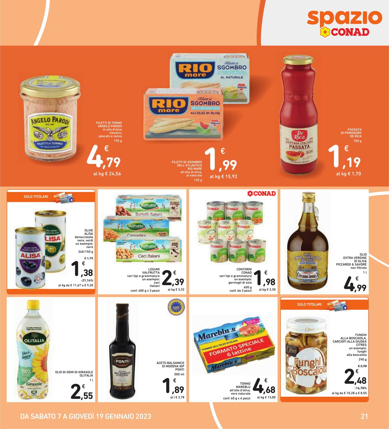 Volantino Conad 07.01.2023 - 19.01.2023