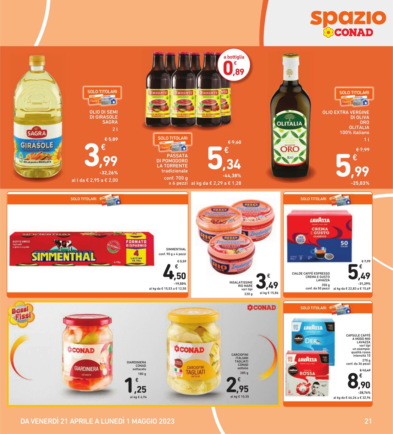 Volantino Conad 21.04.2023 - 01.05.2023