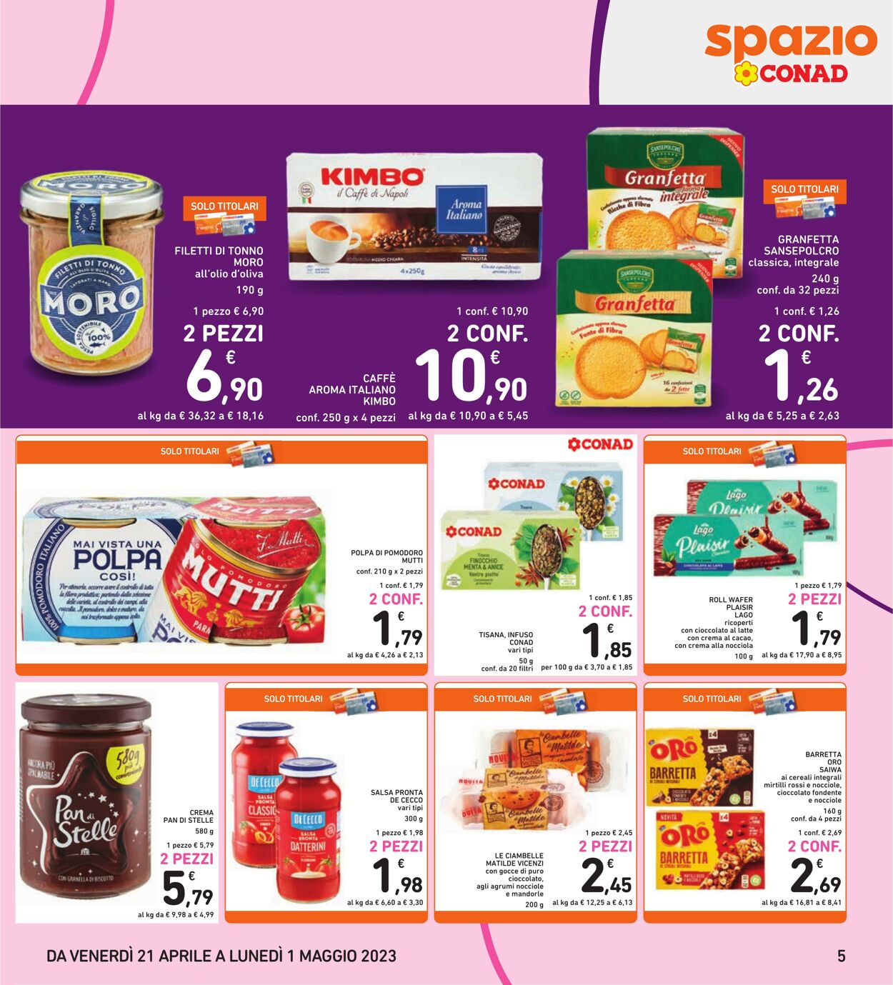 Volantino Conad 21.04.2023 - 01.05.2023