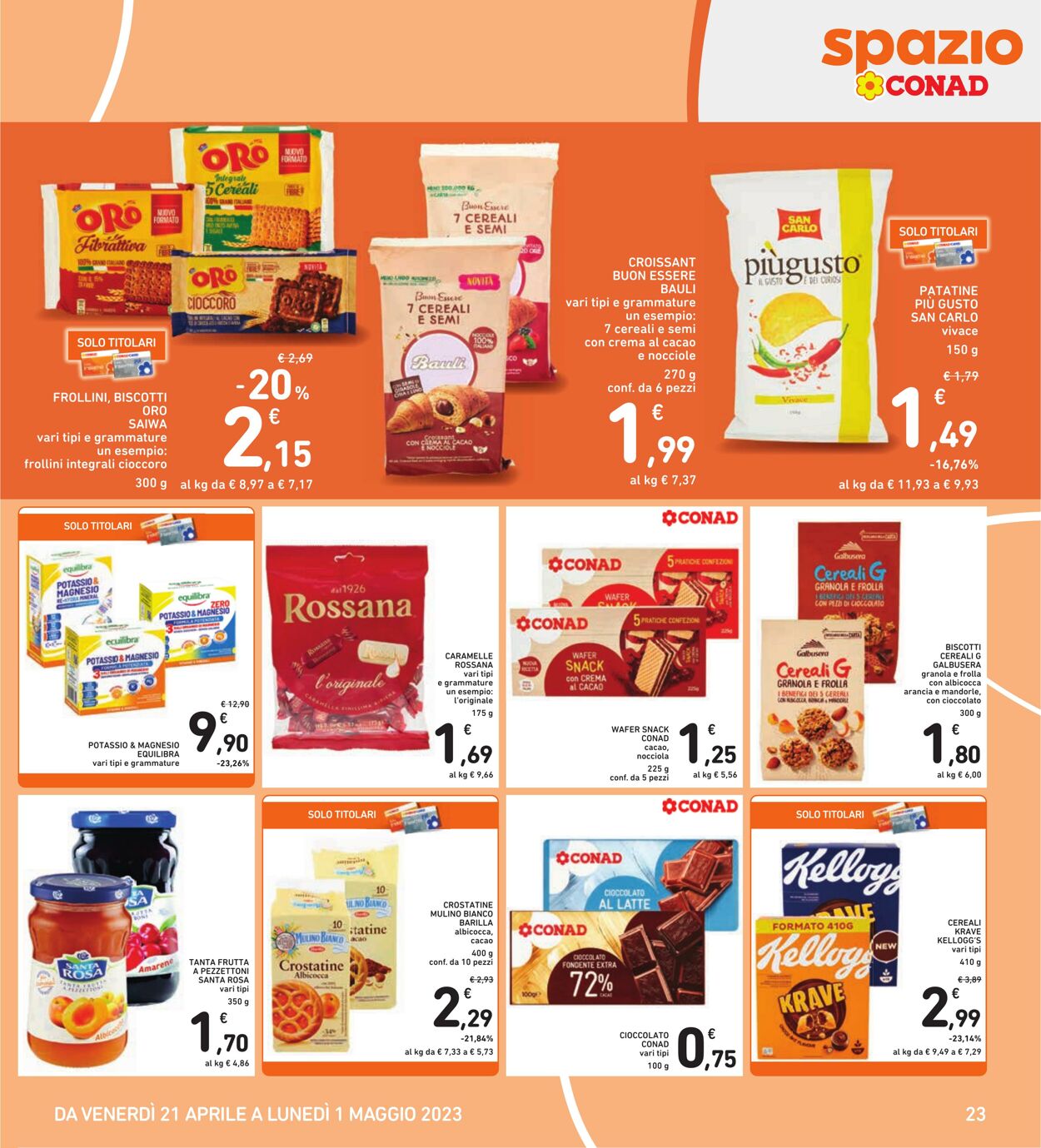 Volantino Conad 21.04.2023 - 01.05.2023