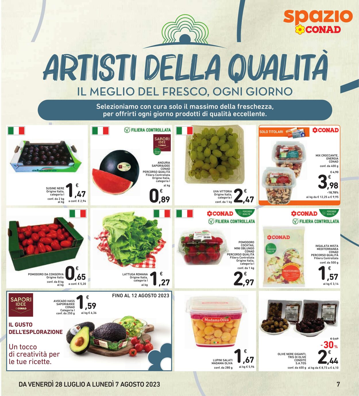 Volantino Conad 28.07.2023 - 07.08.2023