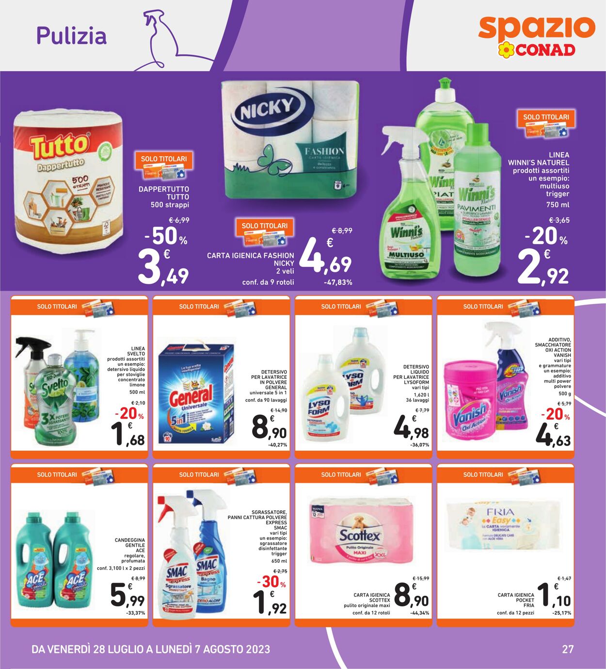 Volantino Conad 28.07.2023 - 07.08.2023