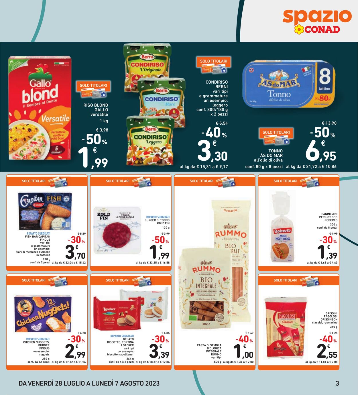 Volantino Conad 28.07.2023 - 07.08.2023