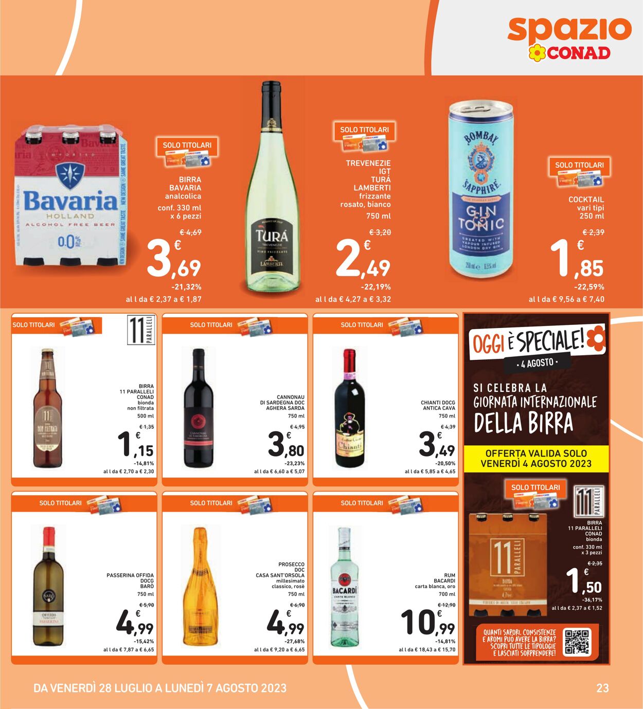 Volantino Conad 28.07.2023 - 07.08.2023