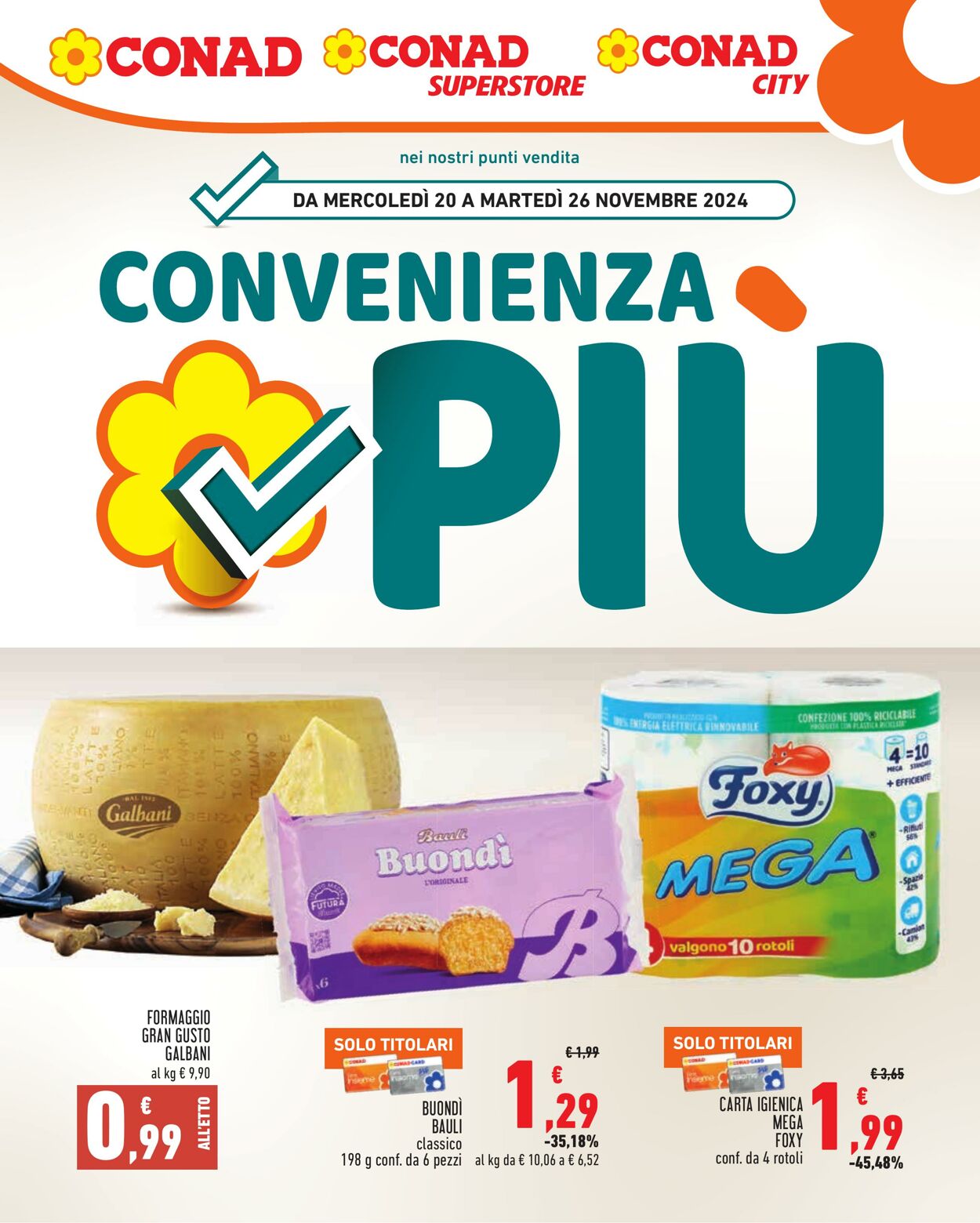 Volantino Conad 20.11.2024 - 26.11.2024