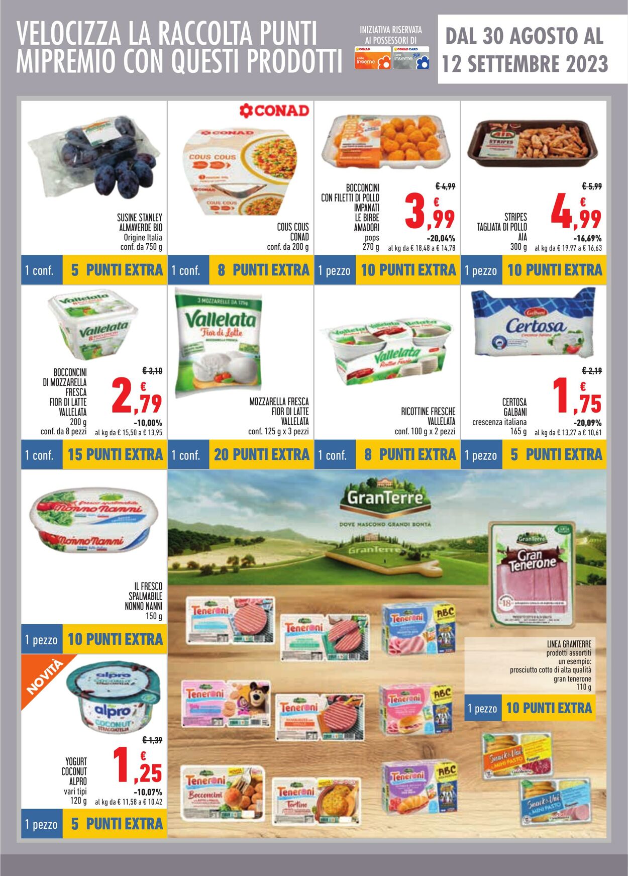 Volantino Conad 16.08.2023 - 12.09.2023