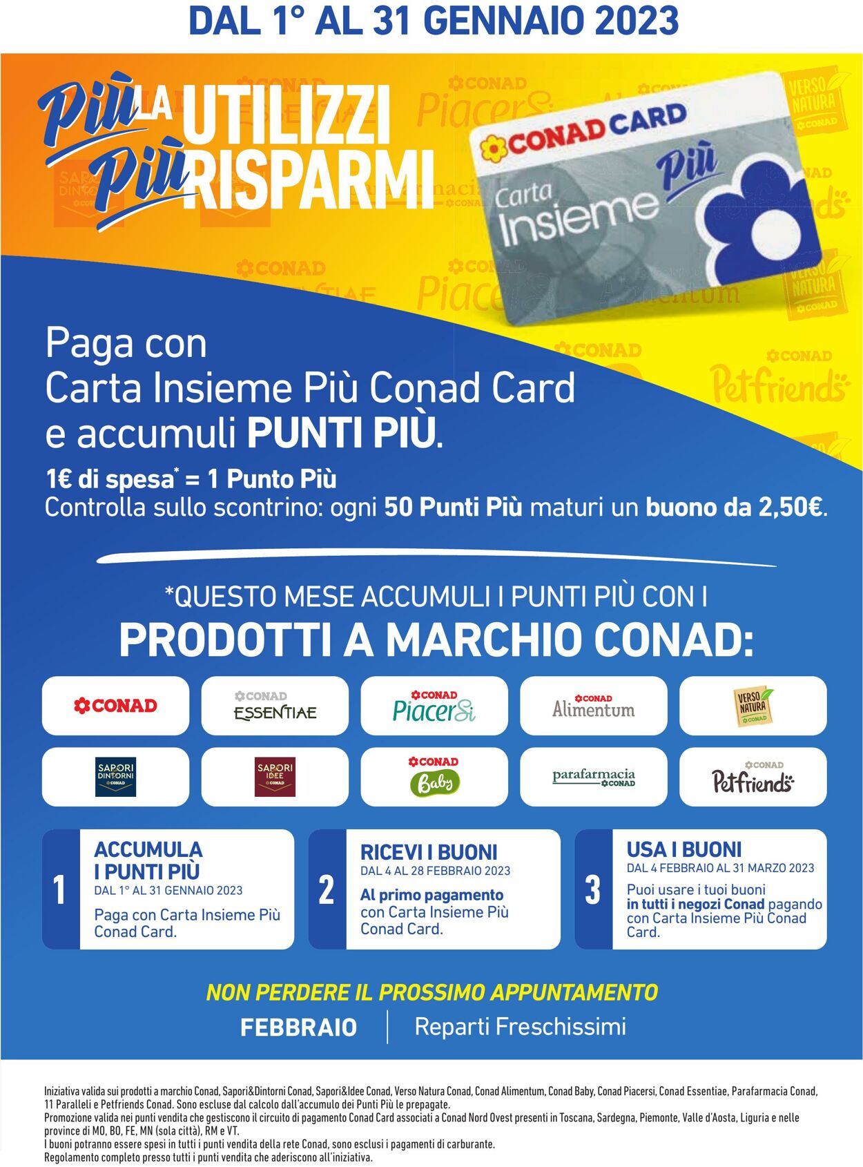 Volantino Conad 04.01.2023 - 01.02.2023