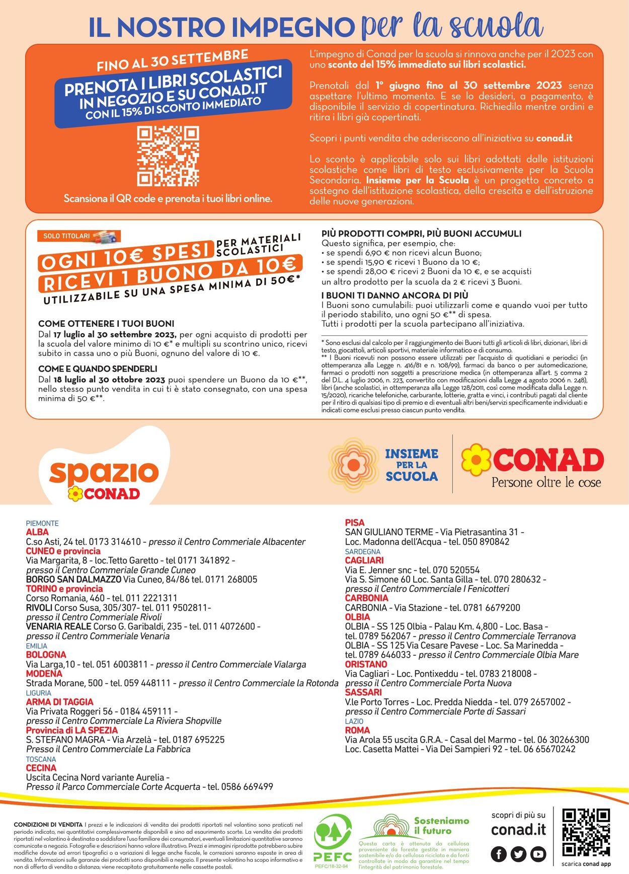 Volantino Conad 17.07.2023 - 21.08.2023