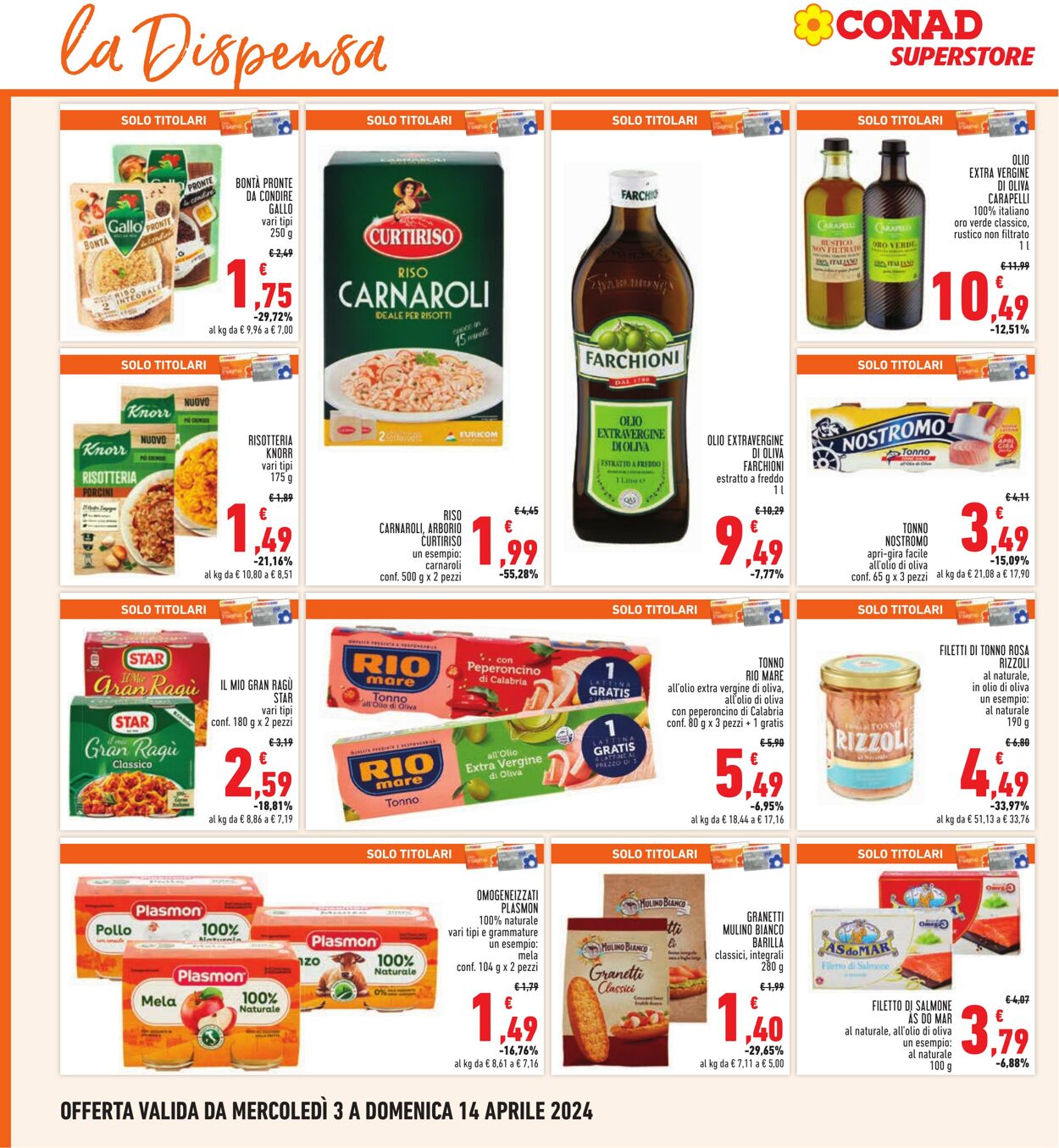 Volantino Conad 03.04.2024 - 14.04.2024