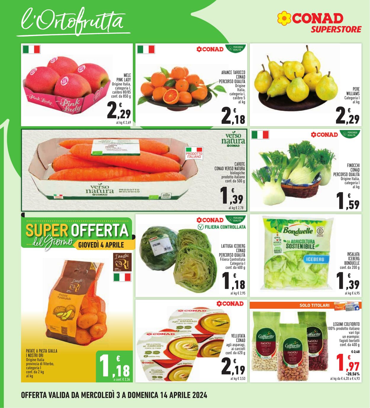 Volantino Conad 03.04.2024 - 14.04.2024