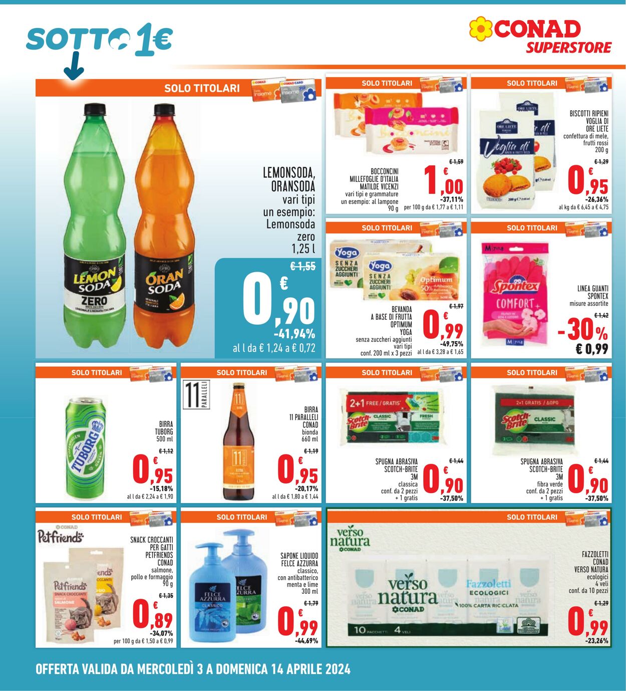 Volantino Conad 03.04.2024 - 14.04.2024