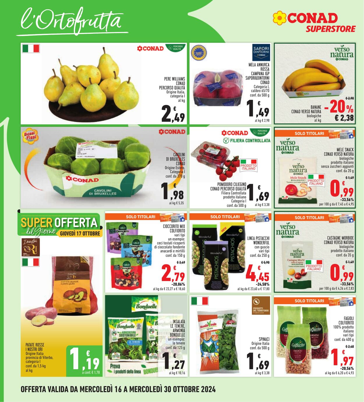 Volantino Conad 16.10.2024 - 30.10.2024