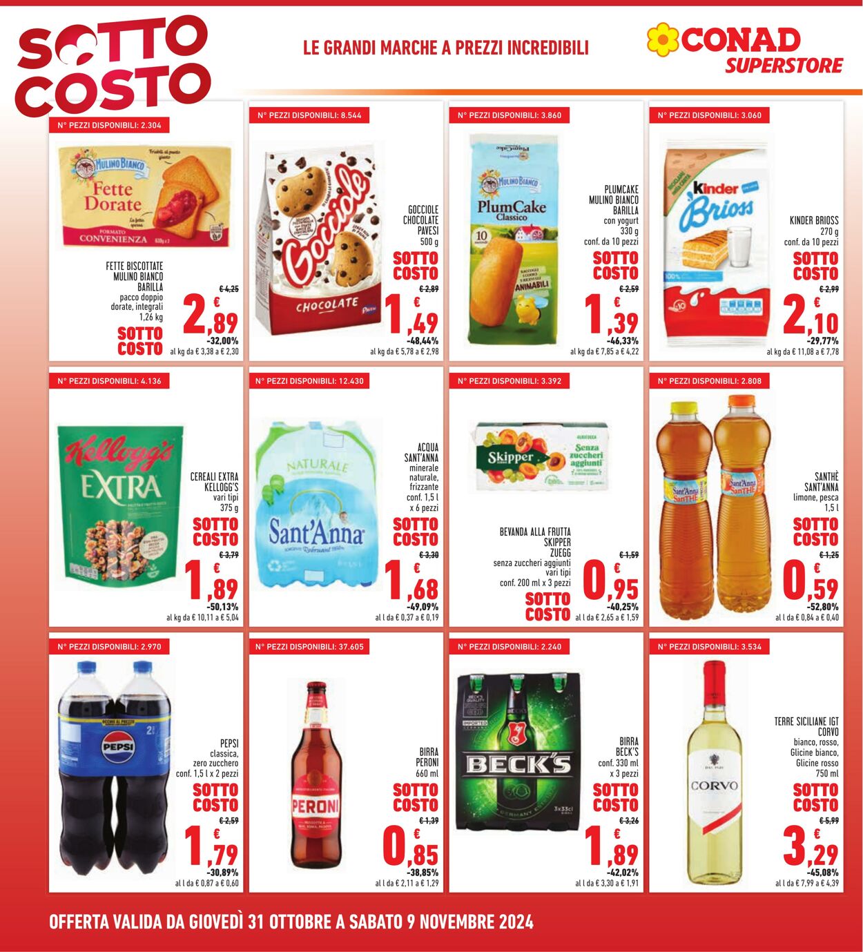 Volantino Conad 31.10.2024 - 12.11.2024