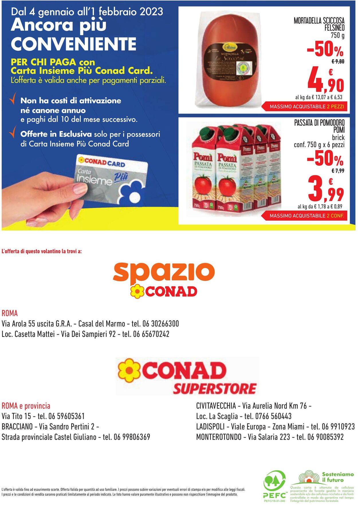 Volantino Conad 04.01.2022 - 01.02.2023