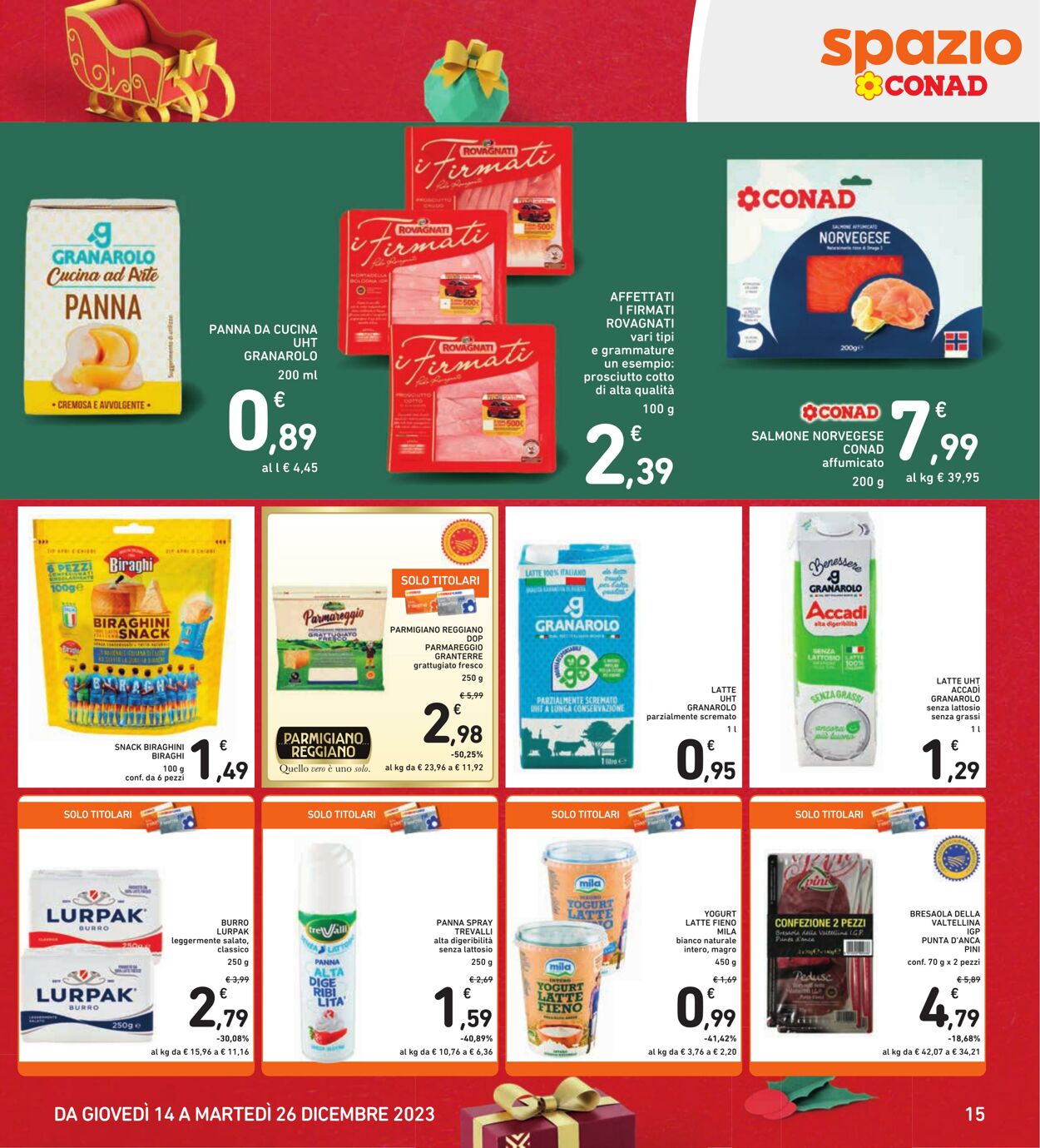 Volantino Conad 14.12.2023 - 26.12.2023