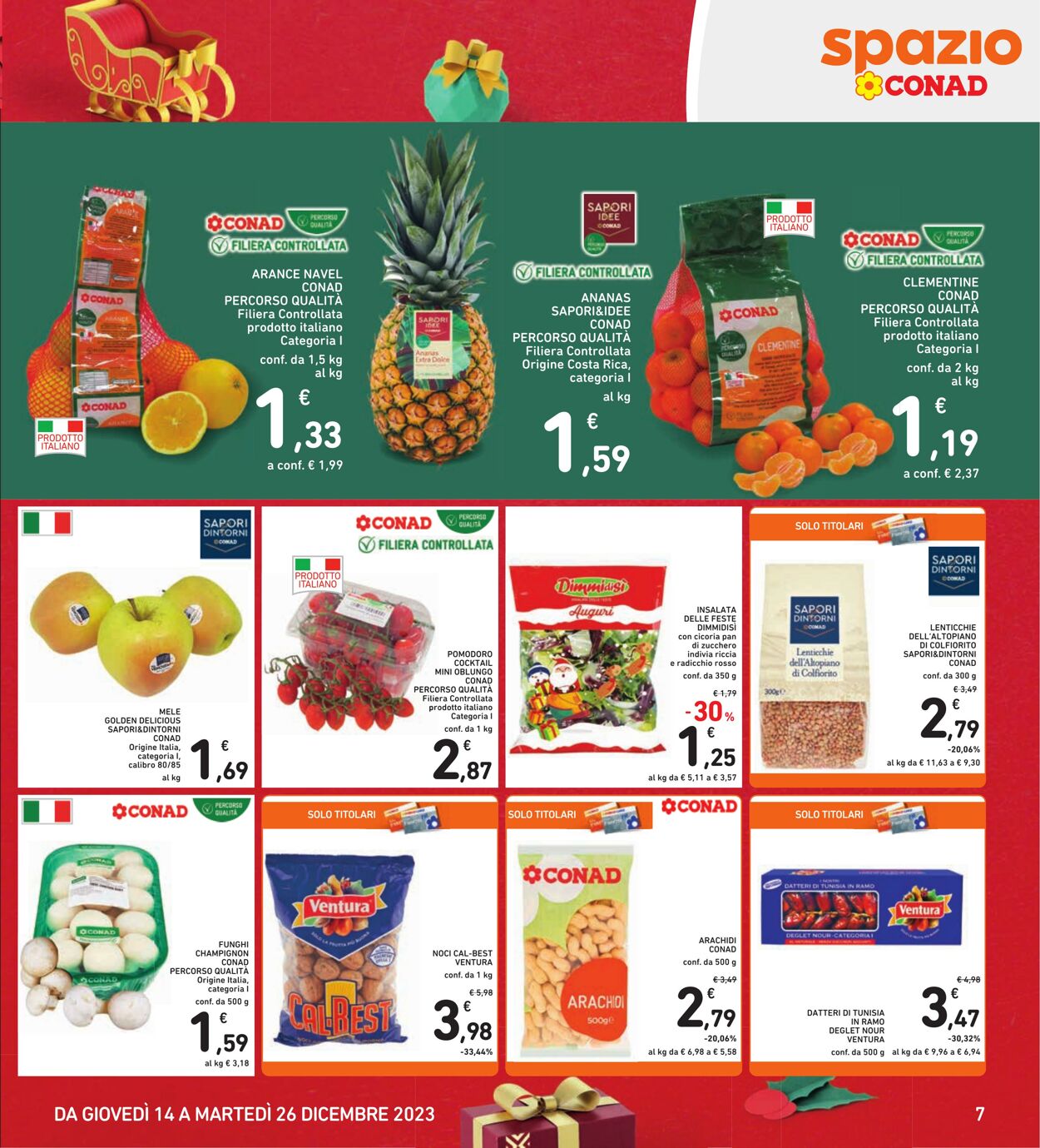 Volantino Conad 14.12.2023 - 26.12.2023